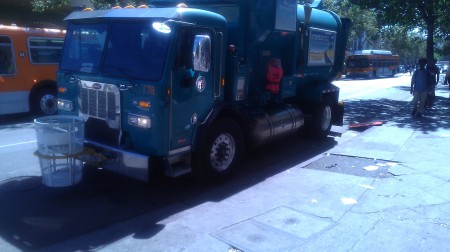 A New Delivery of Trash Cans to Skid Row